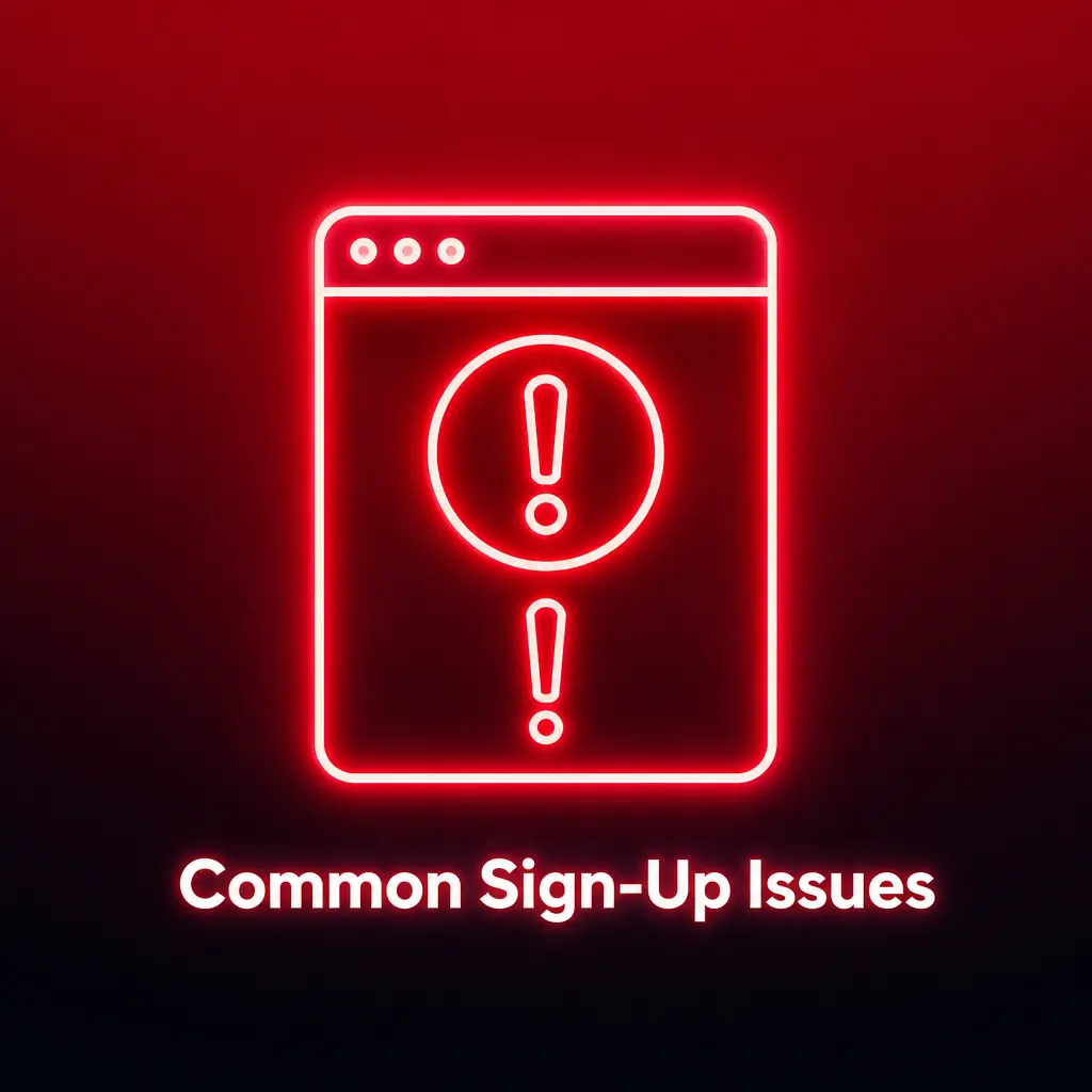 Player troubleshooting common sign-up issues at RajaBets