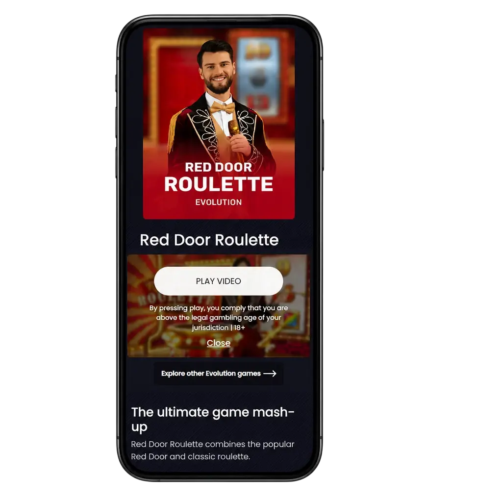 Red Door Roulette game app screen