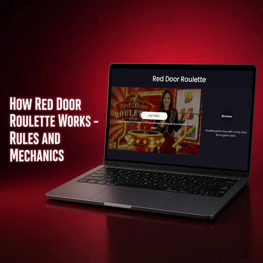 Red Door Roulette wheel with bonus door multiplier