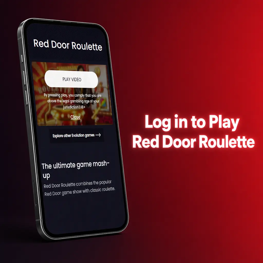 Red Door Roulette login screen on RajaBets