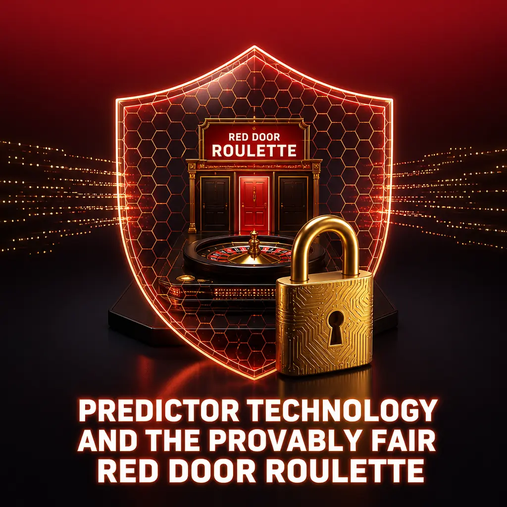 Provably fair verification screen for Red Door Roulette