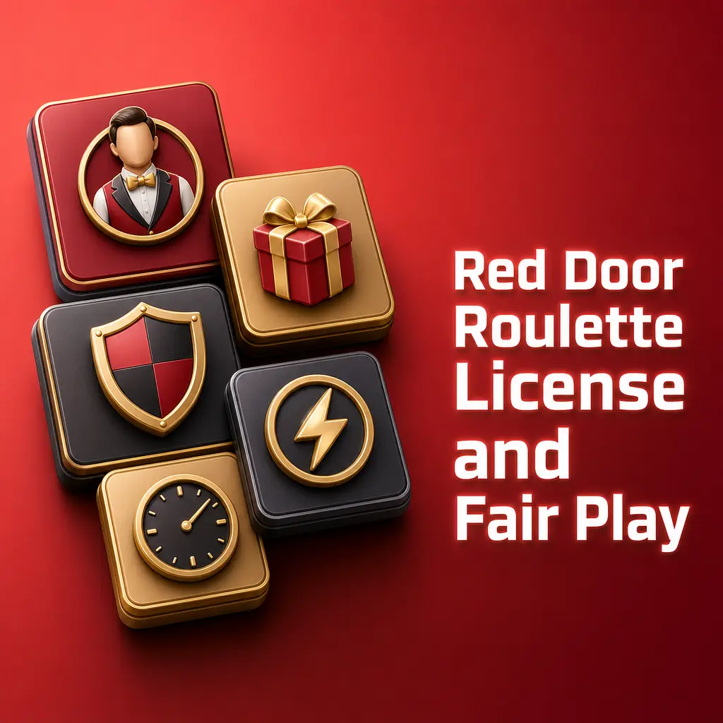 Red Door Roulette live wheel with MGA and UKGC certification